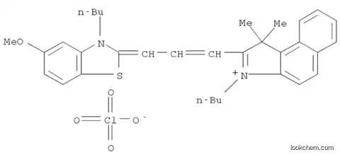 Molecular Structure of 592517-02-7 (1H-Benz[e]indolium,3-butyl-2-[3-(3-butyl-5-methoxy-2(3H)-benzothiazolylidene)-1-propenyl]-1,1-dimethyl-, perchlorate)
